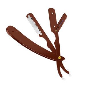 Rasoir droit professionnel pour barbier, rasoir de sécurité en acier inoxydable, lame de rasage manuelle pour l'entretien de la barbe, rasoir de barbier - Product Image 1