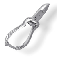 Coupe-ongles incurvé professionnel en acier inoxydable de qualité chirurgicale, robuste, pour podologie, ongles incarnés épais, à mâchoires larges