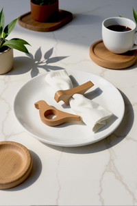 Anneau de serviette en bois de haute qualité, design unique style américain, écologique, durable, fait main en Inde, largeur personnalisable pour - Product Image 2