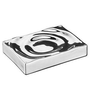 Soporte de jabón de metal de primera calidad para lavabo de baño, organizador de jabón para encimera, para hogares modernos - Product Image 3