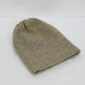 Bonnet d'hiver en laine de mouton de Mongolie blanche biologique, chapeau thermique à 2 couches |   Bonnet en tricot unisexe chaud, respirant et anti-allergique - Product Image 1