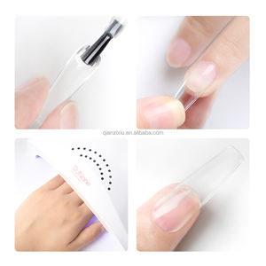OEM aucun dommage d'approvisionnement d'usine d'ongle colle à ongles longue durée pour la presse sur gel d'ongle gel de renforcement adhésif en bouteille avec brosse - Product Image 3