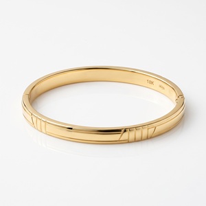 Bracelet minimaliste en or 18 carats pour femmes, bijoux fins de luxe modernes, bracelet de créateur, fabricant OEM personnalisé, Thaïlande - Product Image 4