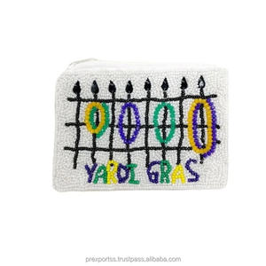 Halloween Beaded Pumpkin Face Pouch Witch Hat Design Handmade Zipper Clutch Party Favor <b>Small</b> Coin Purse Custom Gift <b>Wallet</b> Soft - Product Image 6