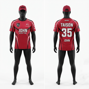 เสื้อเจอร์ซีย์แขนสั้นผู้ชายแบบพรีเมียม 220 GSM ระบายอากาศได้ดี ผ้าอินเตอร์ล็อค ป้องกันแบคทีเรีย สีเหลืองดำ ชุดทีมแบบกำหนดเองได้ - Product Image 1