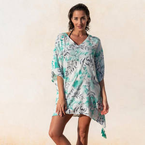 Fabricant et exportateur de robes de plage pour femmes de qualité supérieure, kaftan en viscose imprimé tissé - Product Image 3