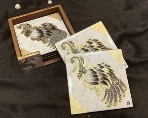 Sous-verres ronds en MDF imprimés en gros, épaisseur 3 mm, écologiques, design classique, personnalisables, accessoires de protection pour table ILAHI's - Product Image 1