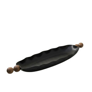 Plateau de service moderne de luxe en métal doré, plat décoratif pour centre de table, accessoire de décoration intérieure, idéal pour Ramadan et mariages - Product Image 5