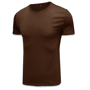 Athletic performance fit Reinforced double stitching Flatlock seams for comfort Stretch collar with OEM High Quality Men - Product Image 6