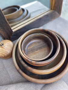 Handmade <b>Walnut</b> Wood Plate – Rustic Serving Dish, Eco-Friendly Kitchen Decor, Wooden Dinner Plate for Food, <b>Table</b> - Product Image 5