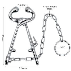 ที่จับจมูกวัวสแตนเลสแบบหนา สำหรับควบคุมปศุสัตว์อย่างมืออาชีพ เหมาะสำหรับการจัดการวัว ม้า ในฟาร์ม - Product Image 2