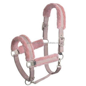 Caballo de nailon con relleno de visón polar, caballo de nailon con cuello Halter en muchos colores, cuerdas de plomo a juego, venta al por mayor - Product Image 4