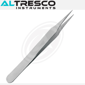 Pince à épiler en fibre d'acier inoxydable avec logo personnalisé Pointe pointue inclinée - Product Image 5