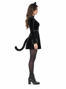 Costume d'Halloween pour femme, robe longue de sorcière gothique, reine sombre, pour fête d'horreur, carnaval, mascarade, cosplay, jeu de rôle - Product Image 6