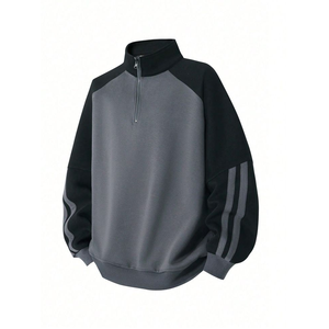 Survêtements de sport pour hommes avec fermeture éclair, personnalisés avec logo, imprimés, tricotés, imperméables, respirants, légers, 100% coton, écologiques - Product Image 1