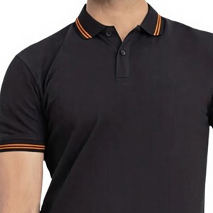 เสื้อเชิ้ตผู้ชายทรงปกติ แขนสั้น สีพื้น สไตล์ลำลอง คอสูง ผ้าฝ้ายถักเจอร์ซีย์ 100% ระบายอากาศได้ดี โลโก้ด้านหน้า น้ำหนัก 220 กรัม - Product Image 6