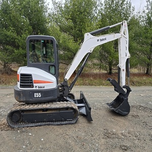 รถขุดขนาดเล็ก Bobcat E55 รุ่นใหม่ ห้องโดยสารปิด เครื่องยนต์ Euro V/EPA เกียร์ประสิทธิภาพสูง จากโรงงานโดยตรง ราคาประหยัด - Product Image 1