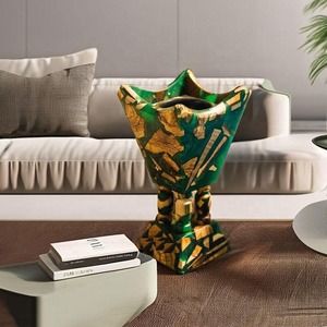 Brûleur à Bakhoor moderne en bois et résine époxy pour parfumer la maison - Product Image 4