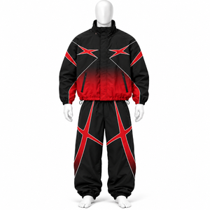 Conjunto de Chaqueta Cortavientos Ligera de Nailon y Pantalones Deportivos, Trajes Deportivos Personalizados con Parches, Conjuntos Deportivos Cortavientos - Product Image 6