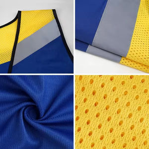 Gilet de sécurité unisexe OEM ODM multi-poches avec fermeture éclair, vêtements de sécurité hautement réfléchissants, gilets et vestes de sécurité pour hommes OEM ODM à prix abordable - Product Image 4