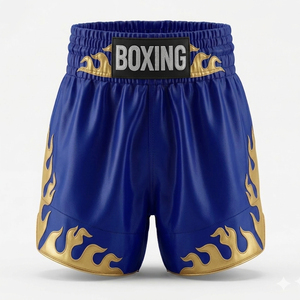 Comfortable Fit Polyester Material Made Boxing Shorts / Breathable Lowest Price Boxing Shorts For Sale - Product Image 3