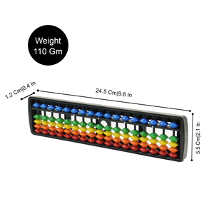 Ábaco Soroban de Plástico de 17 Varillas Multicolor para Niños - Juguete Educativo de Matemáticas para el Aula y Entretenimiento - Product Image 2