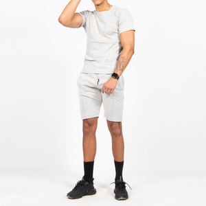 Ensemble T-shirt et short pour homme sur mesure, haute qualité, faible MOQ, respirant, en coton, tenue décontractée d'été, ensemble 2 pièces - Product Image 4