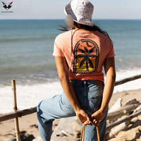 T-shirts pour femmes de qualité supérieure, sur mesure, respirants, service OEM, prix de gros, t-shirts décontractés à manches courtes, tendance