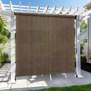Esterno Cordless UV protezione avvolgibile parasole schermo per giardino cortile Pergola Privacy protezione solare tenda per cortile - Product Image 2