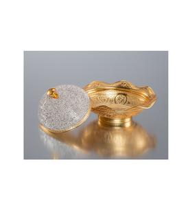 Cuenco de Chocolate de Aluminio Pulido Artesanal, Centro de Mesa Decorativo para Mesa de Comedor Elegante, Exhibición para Bodas y Fiestas - Product Image 1