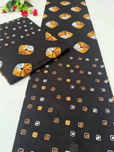 Tela con estampado africano de primera calidad Fat Eighth Bundle Cotton para manualidades acolchadas con patrones vibrantes y colores brillantes de Kinshasa - Product Image 5