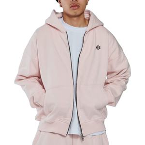 Sweat à capuche zippé tendance pour homme, logo personnalisé, sweats à capuche zippés pour homme, haute qualité, 100% coton, coupe oversize, streetwear lourd, fournisseur USA - Product Image 2