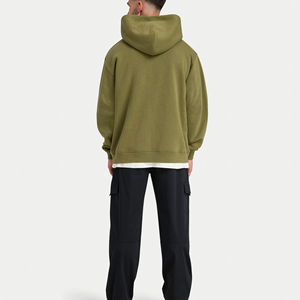 Sudadera con Capucha Clush Sports Sajjawal, Cierre de Cremallera, Corte Regular, 100% Algodón Felpa, 400g, Color Sólido, Ecológica, Resistente al Viento, Impermeable y Transpirable - Product Image 3