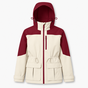 Custom <b>Waterproof</b> Hooded <b>Parka</b> Jacket Windproof Winter Outdoor Coat Color Block Design with Utility Cargo Pockets Casual Wear - Product Image 1