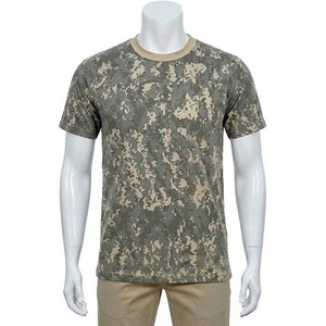 เสื้อยืดผู้ชายผ้าคอตตอนแบบลำลองผ้า100% ระบายอากาศได้ดีแห้งเร็วลายพราง - Product Image 3