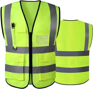 Chaleco de Seguridad Reflectante de Alta Visibilidad Unisex Riverlea, Verde, Poliéster, Ropa de Trabajo, Impresión de Logotipo Personalizado - Product Image 4