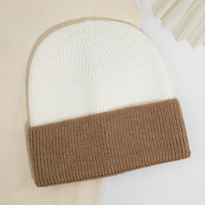 Gorro de Invierno de Dos Tonos con Logotipo Personalizado al por Mayor, Gorro de Punto Cálido y Holgado para Hombre y Mujer, OEM ODM - Product Image 6