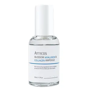 [Atticos] Blossom hyaluronic axit Collagen Ampoule 50ml Hàn Quốc Nhà cung cấp k vẻ đẹp nhãn hiệu riêng chăm sóc da mặt huyết thanh