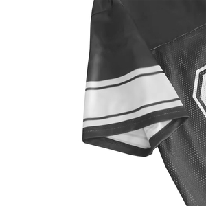Camiseta de fútbol estilo boxy de doble capa de malla con hombros caídos y color personalizado, fabricada en Pakistán, para hombre. - Product Image 3