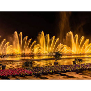 Fabricants de fontaines musicales extérieures de haute qualité en acier inoxydable sur mesure, style moderne, pour centres commerciaux et jardins - Product Image 2