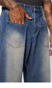 Jean en denim pour homme, coupe droite, écologique, séchage rapide, respirant, léger, pour l'automne, l'été et l'hiver - Product Image 3
