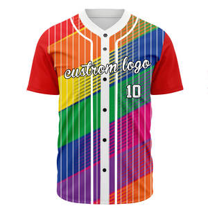 Maillot de baseball pour hommes à prix de gros, personnalisable par sublimation, maillot de softball vierge, uniforme de baseball brodé en twill - Product Image 3