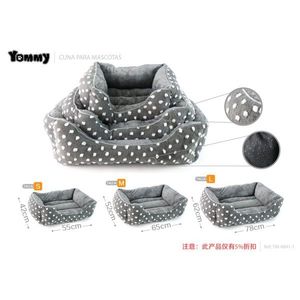 Yommy Pet Bed Pink Polka Dot Fleece Soft Cushion S M L Size Dog Cat <b>Bedding</b> - Product Image 3