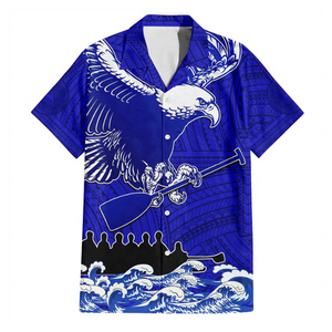 Chemise Hawaïenne Personnalisée Style Insulaire Samoa Fautasi Race Aigle Polynésien – Vente en Gros Fabricant - Product Image 2