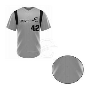 Camiseta de Béisbol de Manga Corta Transpirable de Color Personalizado de Primera Calidad, Ropa Deportiva, Venta Caliente, Hecha en Pakistán - Product Image 5