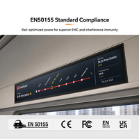Écran LCD de type barre 36,6 pouces 1920x290 UHD pour panneau d'information des trajets en métro, système Android avec hub Wi-Fi