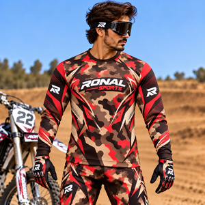 RONAL SPORTS Jersey de Ciclismo de Manga Larga para Hombre, Camuflaje, Secado Rápido, Sublimado, para Adultos, Todas las Temporadas - Product Image 3