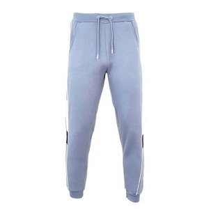 Conjunto Deportivo para Hombre en Azul Claro con Bloques de Color, Cuello Redondo, Manga Larga, Corte Regular, 100% Algodón, Ropa de Otoño - Product Image 3