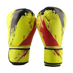 Guantes de Boxeo Deportivos Transpirables Personalizados de Alta Calidad, Cómodos, de Cuero de 16 oz, con Cierre de Gancho y Bucle, Duraderos - Product Image 1