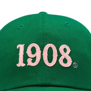 Gorra de béisbol verde con bordado gráfico 1908, gorra ajustable de algodón, estilo deportivo informal, gorro de moda para exteriores para hombres y mujeres - Product Image 4